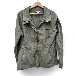 PURE ALFRED SUNG Khaki Utility Jacket green size large